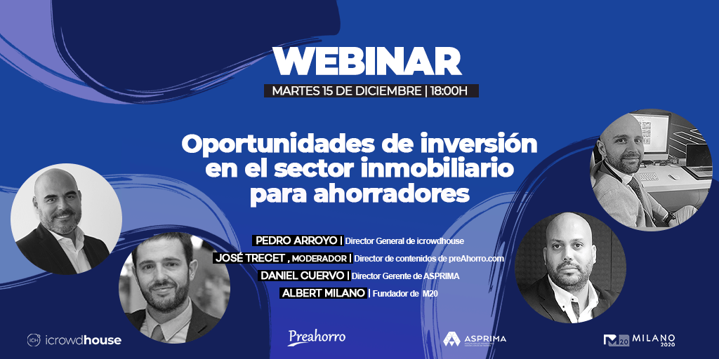 Webinar sobre oportunidades de inversión en el sector inmobiliario para ahorradores